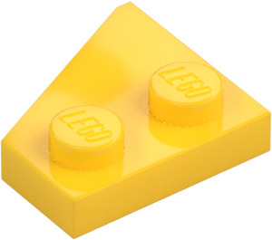 LEGO Keltainen Kiila Levy 2 x 2 Siipi Oikein (24307)