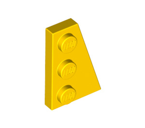 LEGO Jaune Coin assiette 2 x 3 Aile Droite  (43722)