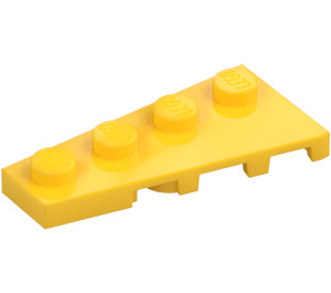 LEGO Żółty Klin Talerz 2 x 4 Skrzydło Lewy (41770)