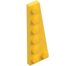 LEGO Giallo Cuneo Piastra 2 x 6 Destra (78444)