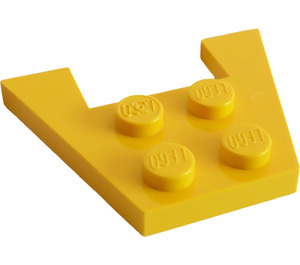 LEGO Giallo Cuneo Piastra 3 x 4 senza intagli per bottoncini (4859)