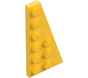 LEGO Giallo Cuneo Piastra 3 x 6 Ala Destra (54383)