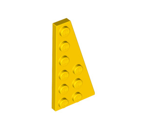 LEGO Jaune Coin assiette 3 x 6 Aile Droite (54383)