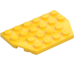 LEGO Gul Kile Plate 4 x 6 uten Hjørner (32059 / 88165)