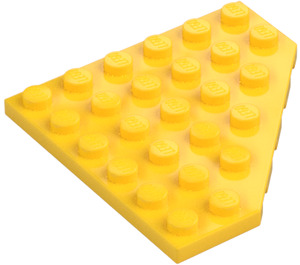 LEGO Giallo Cuneo Piastra 6 x 6 Angolo (6106)