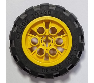 LEGO Gelb Rad 20 x 30 Ballon Medium mit Reifen 49.6 x 20 (Ballon 20 x 30)