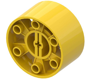 LEGO Yellow Wheel 24 x 43 Technic (3739)