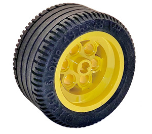 LEGO Yellow Wheel 49.6 x 28 VR with Tyre 49.6 x 28 VR