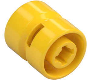 LEGO Yellow Wheel Rim Ø11.5 x 12 Wide with Notched Hole (6014)