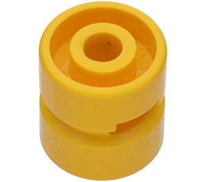LEGO Yellow Wheel Rim Ø11.5 x 12 Wide with Round Hole (6014)