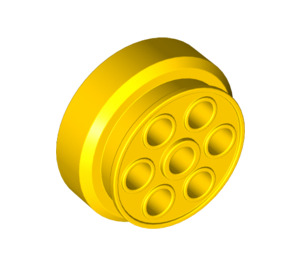 LEGO Yellow Wheel Rim Ø30 x 12.7 Stepped (2695)