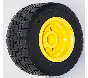 LEGO Yellow Wheel Rim Ø30 x 20 with No Pinholes, with Reinforced Rim with Tire Ø 49.5 x 20mm