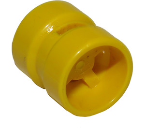 LEGO Yellow Wheel Rim Ø8.1 X 9 (Notched Hole) (30027)