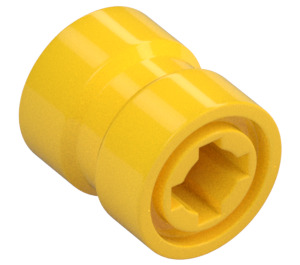 LEGO Giallo Ruota Bordo Ø8.1 x 9mm (Foro dentellato, schiena rinforzata) (74967)