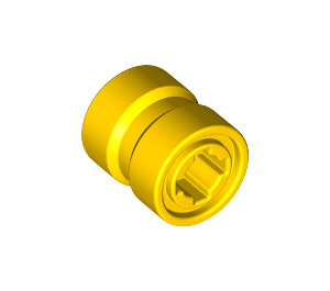 LEGO Yellow Wheel Rim Ø8.1 x 9mm (Notched Hole, Reinforced Back) (74967)