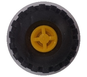 LEGO Gelb Rad Felge Ø8 x 6.4 ohne Seite Notch mit Reifen 8/ 75 x 8 Offset Treten
