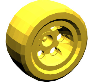 LEGO Yellow Wheel Technic 30,4 X 14 (32146)