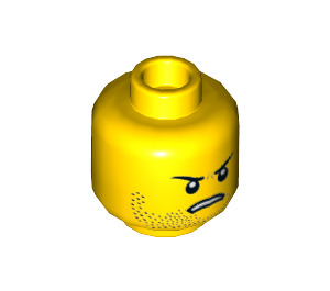 LEGO Geel "Where are my Pants?" Guy Minifigure Hoofd (Verzonken Solid Stud) (3626 / 47778)