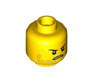 LEGO Giallo "Where are my Pants?" Guy con Armatura Minifigure Testa (Perno solido incassato) (3626 / 47778)