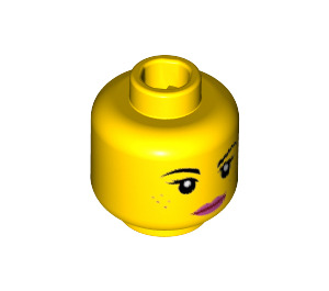 LEGO Yellow Wild West Wyldstyle Minifigure Head (Recessed Solid Stud) (3626 / 15895)