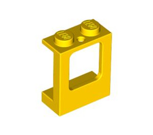 LEGO Yellow Window Frame 1 x 2 x 2 with 2 Holes in Bottom (2377)