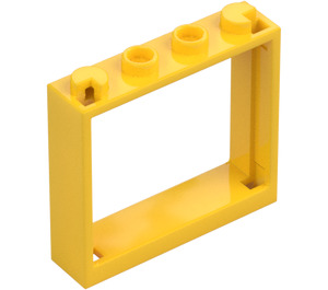 LEGO Yellow Window Frame 1 x 4 x 3 (60594)