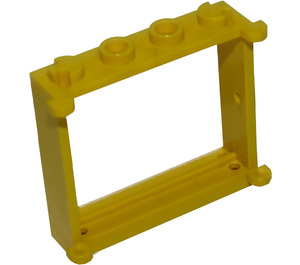 LEGO Gelb Fensterrahmen 1 x 4 x 3 mit Shutter Tabs (3853)