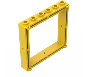 LEGO Yellow Window Frame 1 x 6 x 5