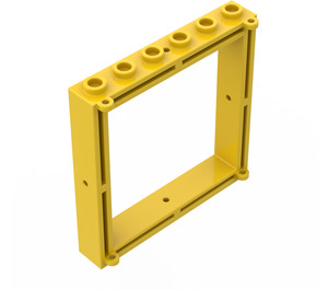 LEGO Gelb Fenster Rahmen 1 x 6 x 5