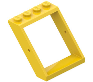 LEGO Yellow Window Frame 4 x 4 x 3 Roof (4447)