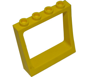 LEGO Amarillo Marco de ventana Cuadrado slightly sloped