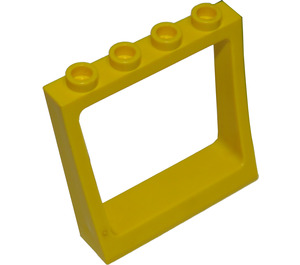 LEGO Yellow Window Frame square slightly sloped