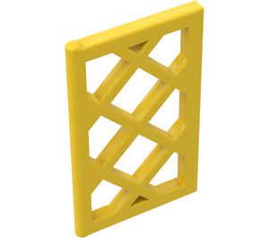 LEGO Yellow Window Pane 1 x 2 x 3 Lattice (Unreinforced) (2529 / 60607)