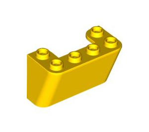 LEGO Yellow Windscreen 2 x 4 x 2 Inverted (4284)