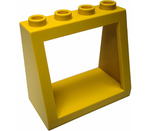 LEGO Gelb Windschutzscheibe 2 x 4 x 3 mit vertieften festen Noppen (2352)