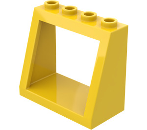 LEGO Geel Voorruit 2 x 4 x 3 met volle noppen (2352)