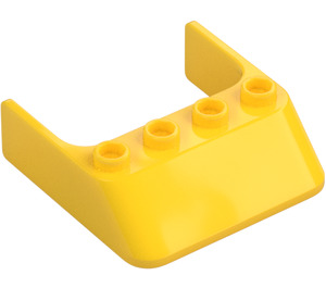 LEGO Yellow Windscreen 4 x 4 x 1 (6238)