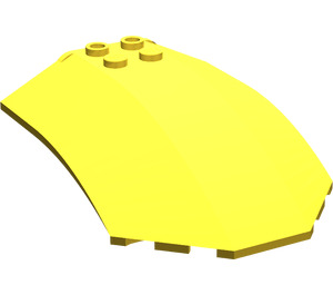 LEGO Yellow Windscreen 6 x 8 x 2 Curved (40995 / 41751)