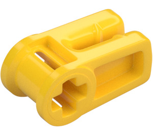 LEGO Yellow Wire Clip with Cross Hole (49283)