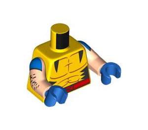 LEGO Gelb Wolverine Minifig Torso (973 / 76382)