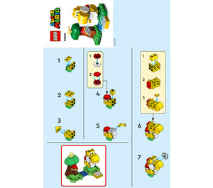 LEGO Yellow Yoshi's Fruit Tree Set 30509 Instructions