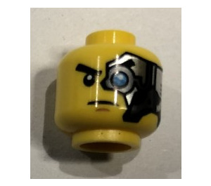 LEGO Giallo Zane Testa (Perno solido incassato) (3626)