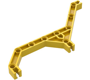 LEGO Yellow Znap Beam Angle 9 Holes (32208)