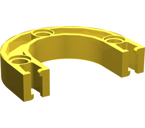LEGO Yellow Znap Beam Curved 3 Holes (32205)
