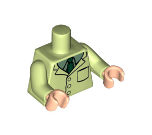 LEGO Gelblich-grün Beaker Minifig Torso (973 / 76382)