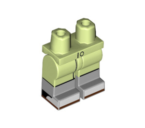 LEGO Gelblich-grün Beaker Minifigure Hüften und Beine (1043 / 3815)