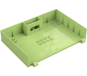 LEGO Geelachtig groen Book Halve met Hinges en Compartment (80909)