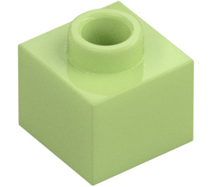 LEGO Yellowish Green Brick 1 x 1 x 0.7 (86996)