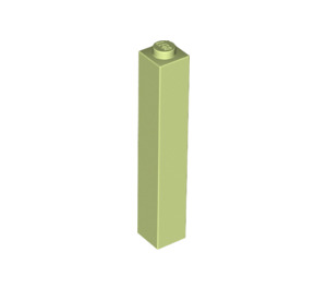 LEGO Vert jaunâtre Brique 1 x 1 x 5 avec un tenon plein (2453)