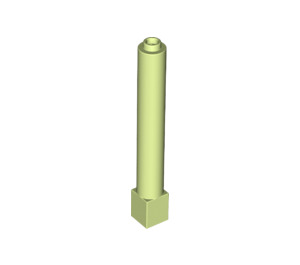 LEGO Vert jaunâtre Brique 1 x 1 x 6 Rond avec Carré Base (43888)